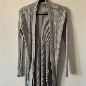 Calf Length Grey Cardigan